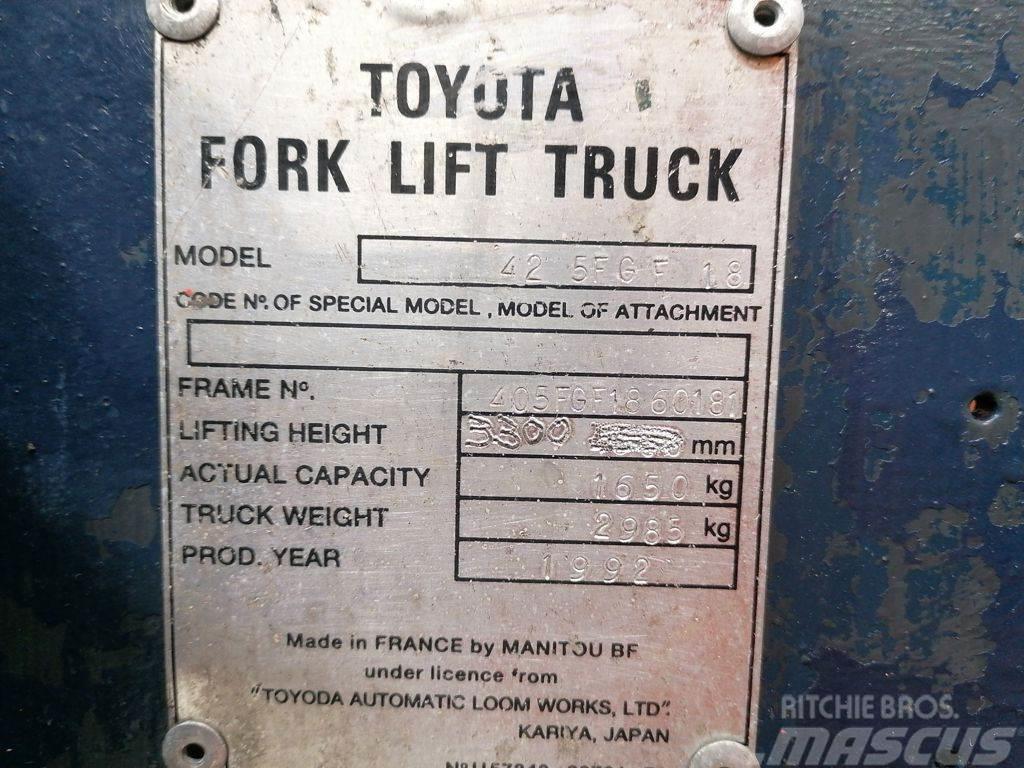 Toyota 42-5FGF18 Plinski viličarji