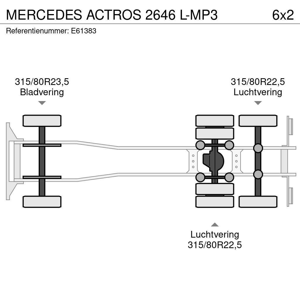 Mercedes-Benz ACTROS 2646 L-MP3 Kontejnerski tovornjaki