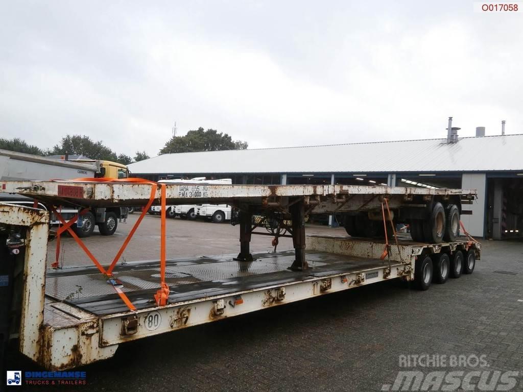  Traylona 2-axle platform trailer 39000KG / Extenda Nizko noseče polprikolice