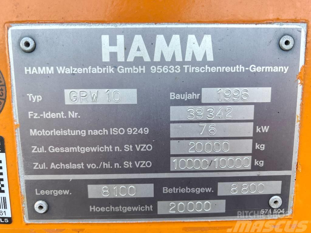 Hamm GRW 10 Good Working Condition Kolesni valjarji s pnevmatikami
