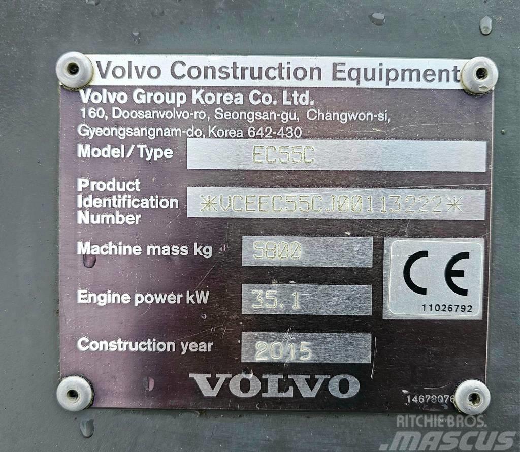 Volvo EC 55 C Mini bagri <7t