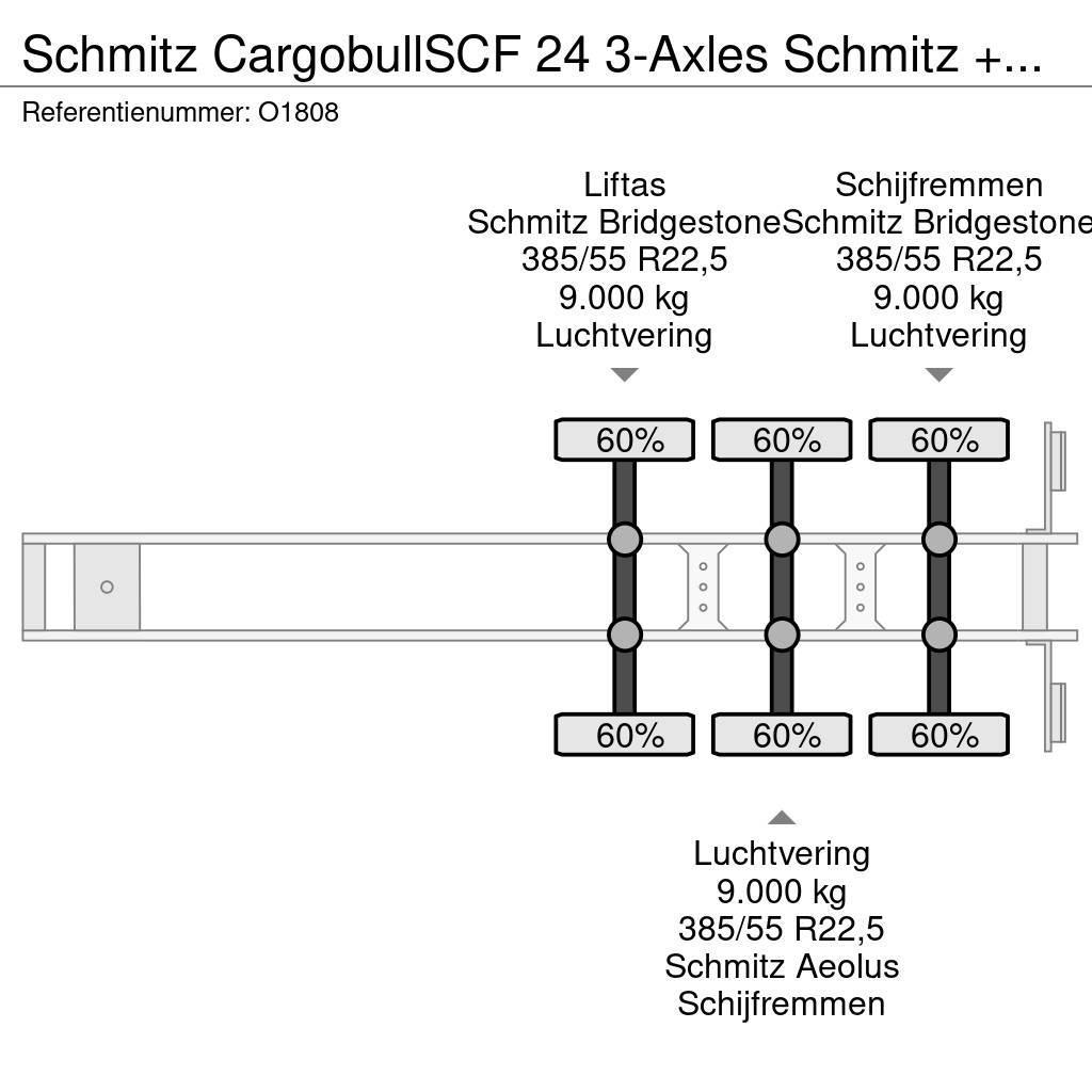 Schmitz Cargobull SCF 24 3-Axles Schmitz + GENSET - Lift-axle - Disc Kontejnerske polprikolice