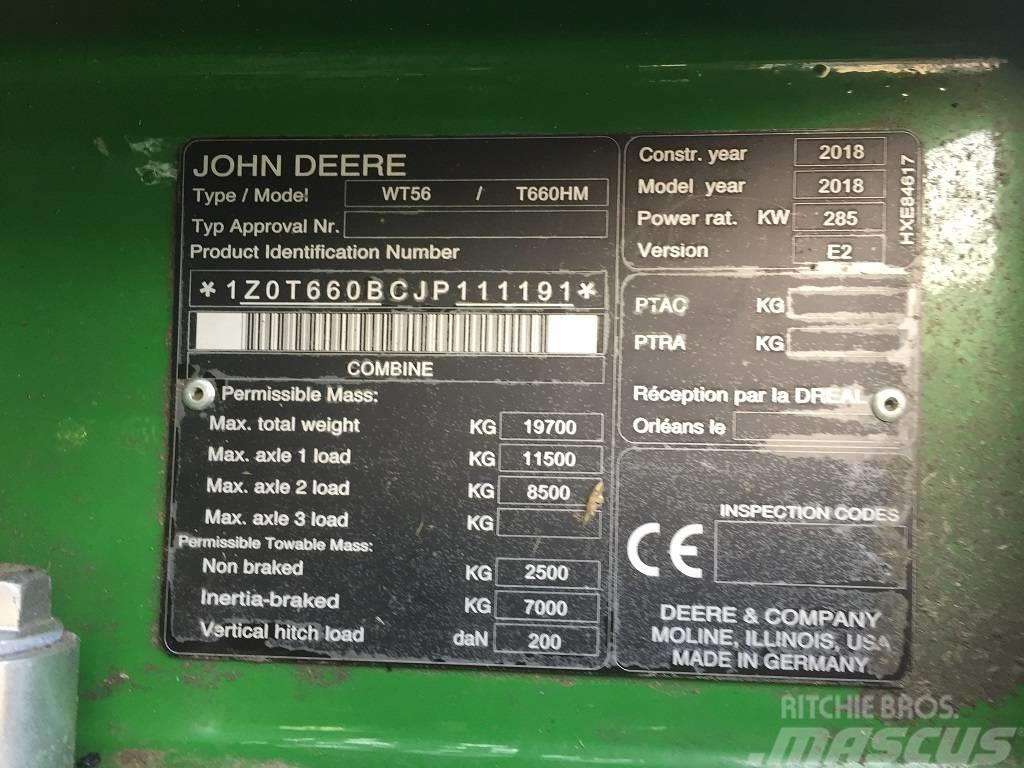 John Deere T 660 Kombajni