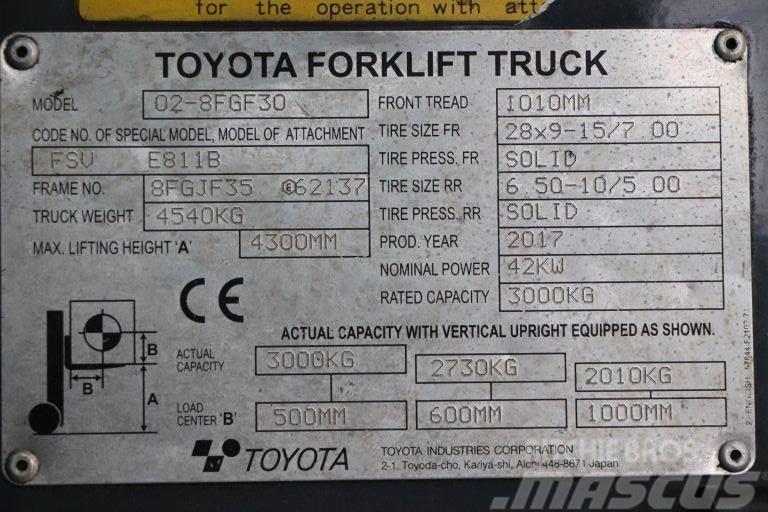 Toyota 02-8FGF30 Plinski viličarji