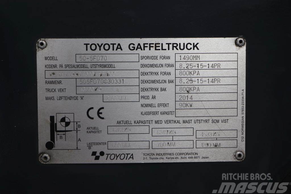 Toyota 50-5FD70 Dizelski viličarji
