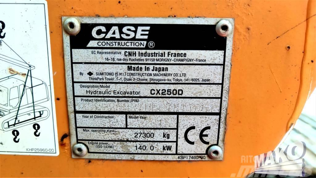 CASE CX 250 D Bagri goseničarji