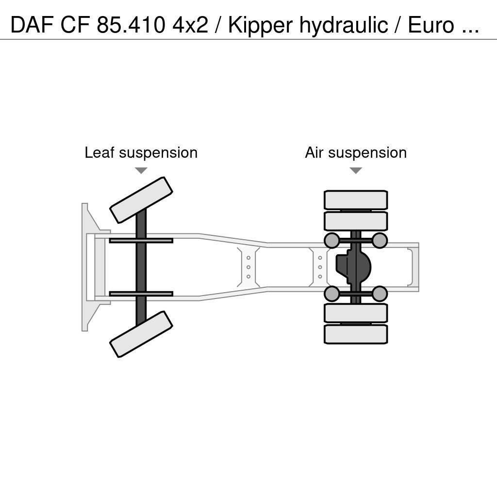 DAF CF 85.410 4x2 / Kipper hydraulic / Euro 5 / Only 4 Vlačilci
