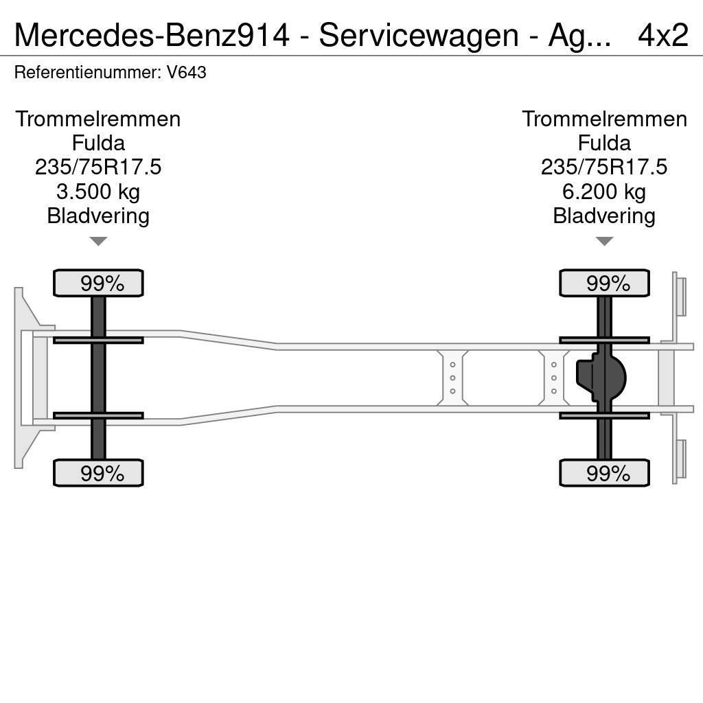 Mercedes-Benz 914 - Servicewagen - Agregaat 440 uur - 31.565km - Gasilska vozila