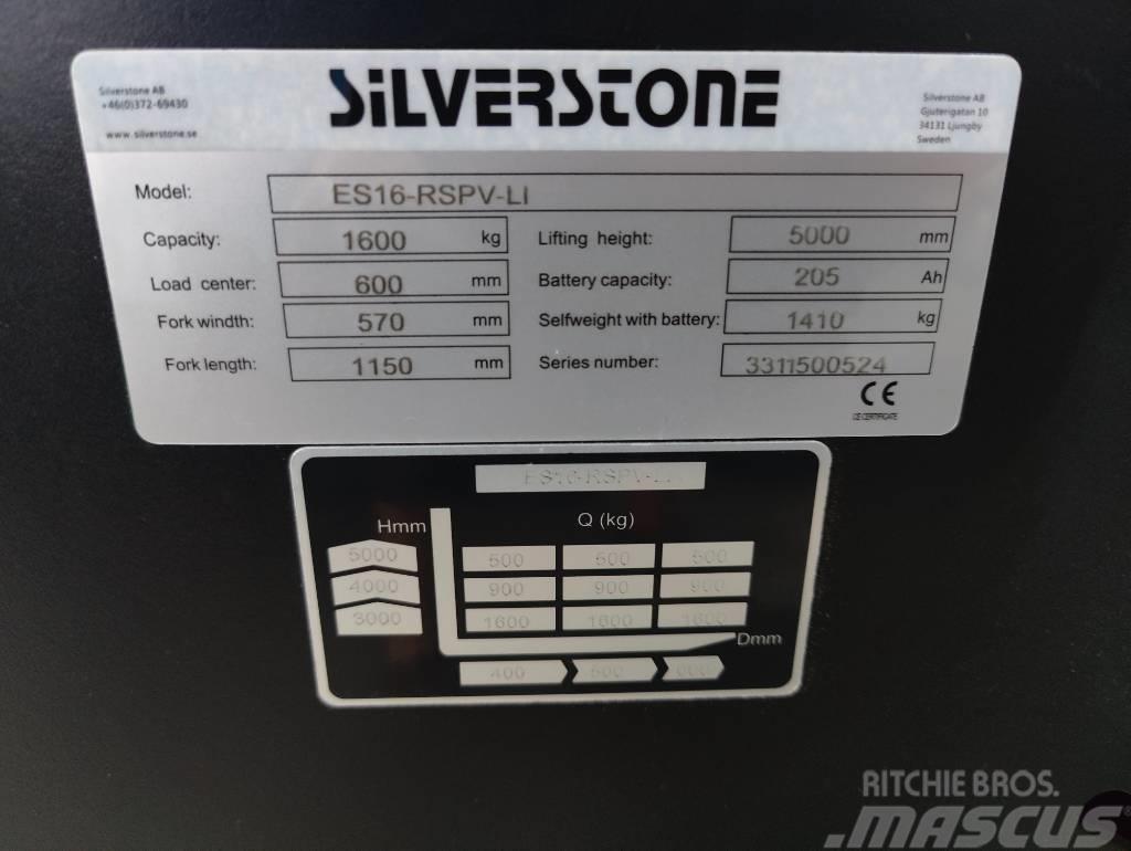 Silverstone ES16-RSPVLI-5000 LI-ION AKULLA, TARJOUS! Samopogonski ročni viličarji