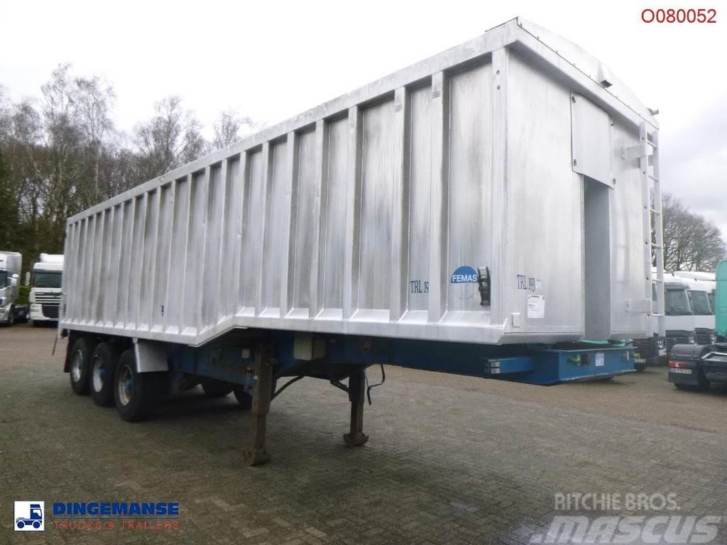 United TRAILERS Tipper trailer alu 52 m3 + tarpaulin Polprikolice prekucniki - kiper