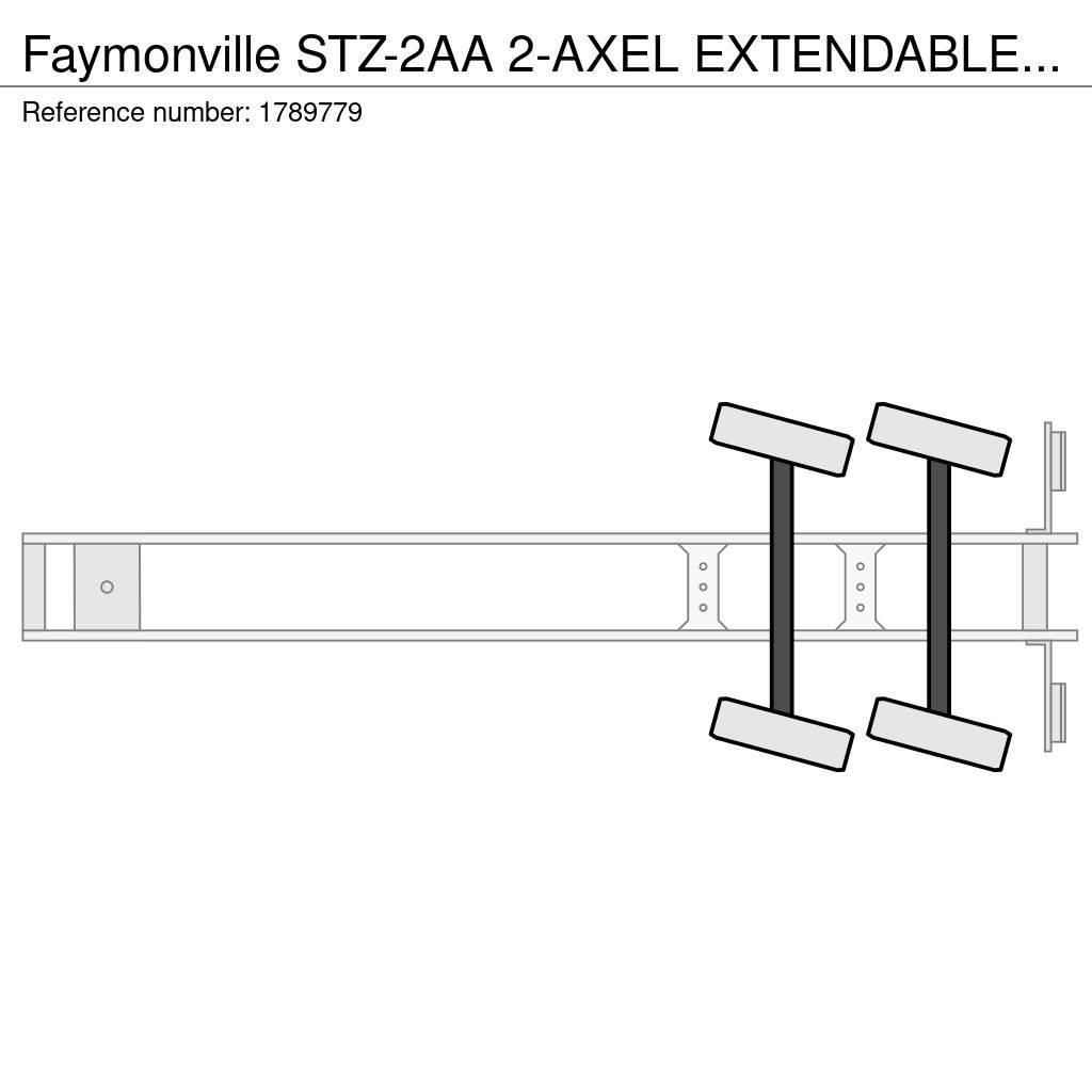 Faymonville STZ-2AA 2-AXEL EXTENDABLE SEMI DIEPLADER/TIEFLADER Nizko noseče polprikolice