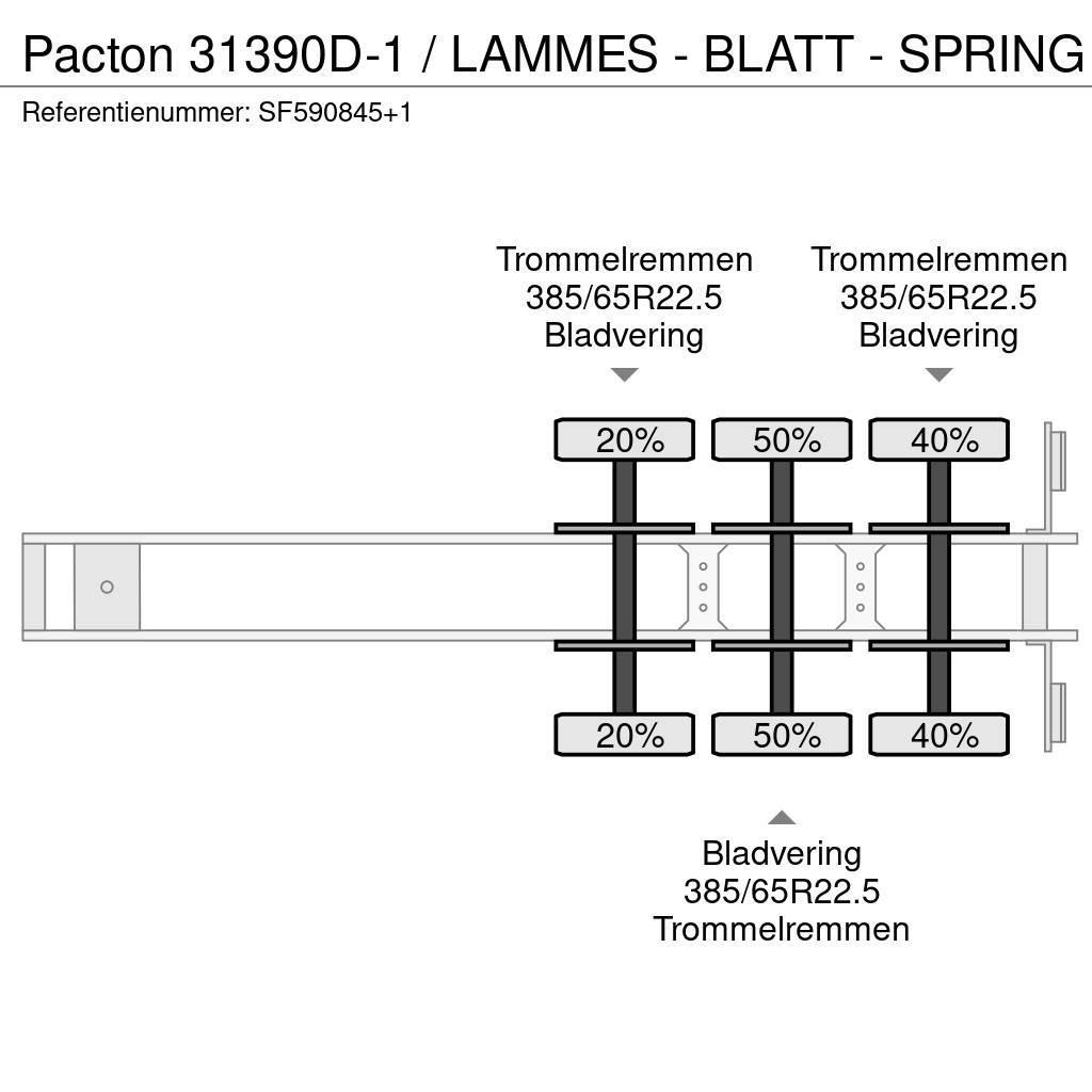 Pacton 31390D-1 / LAMMES - BLATT - SPRING Plato/keson polprikolice