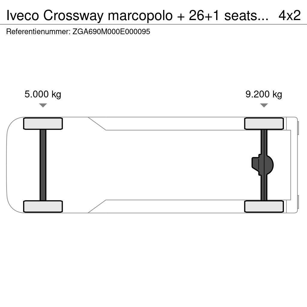 Iveco Crossway marcopolo + 26+1 seats TUV 10-24! FULL OP Potovalni avtobusi