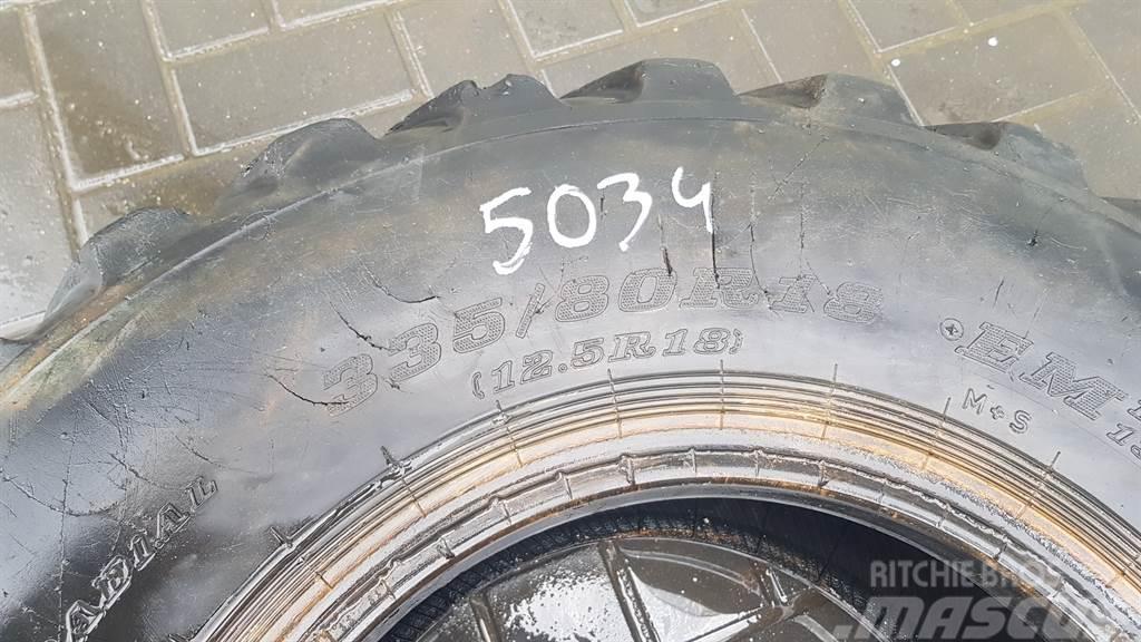Dunlop SP T9 335/80-R18 EM (12.5R18) - Tyre/Reifen/Band Gume, kolesa in platišča