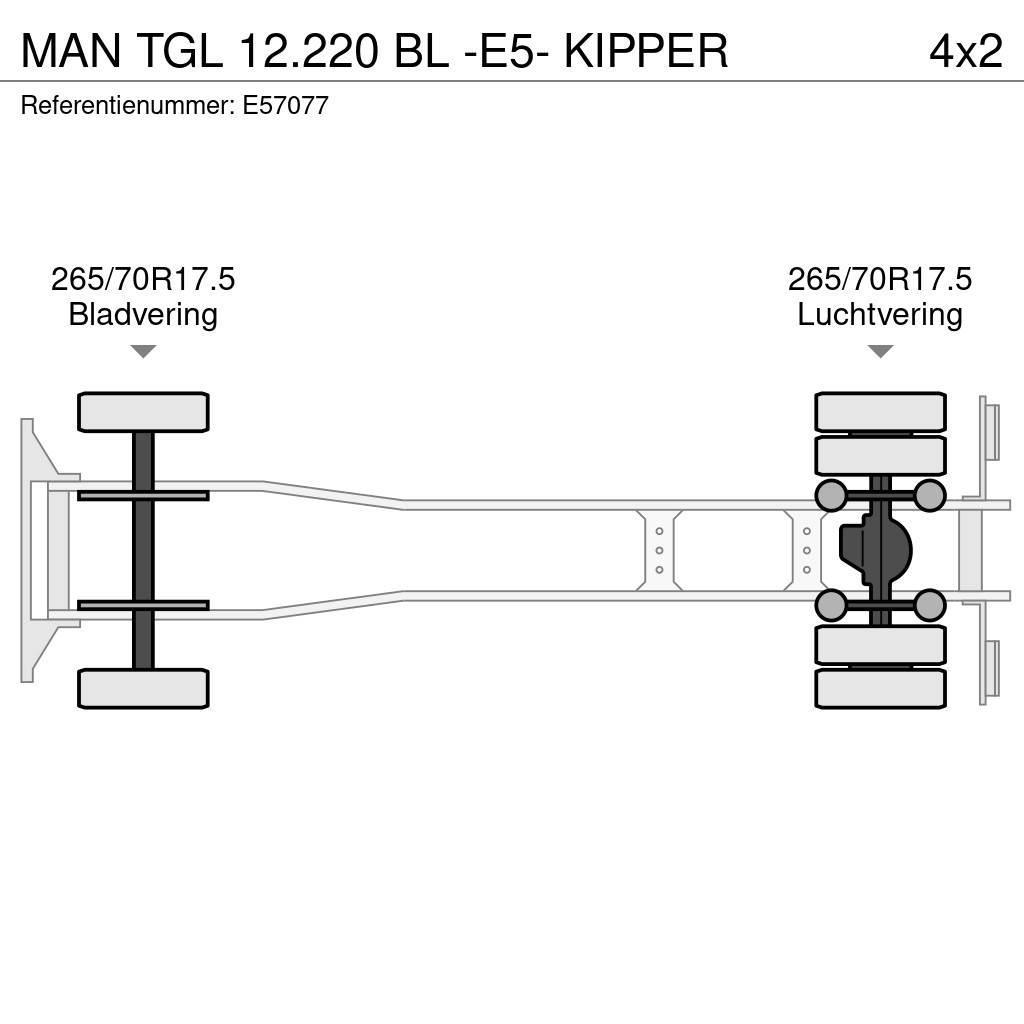 MAN TGL 12.220 BL -E5- KIPPER Kiper tovornjaki
