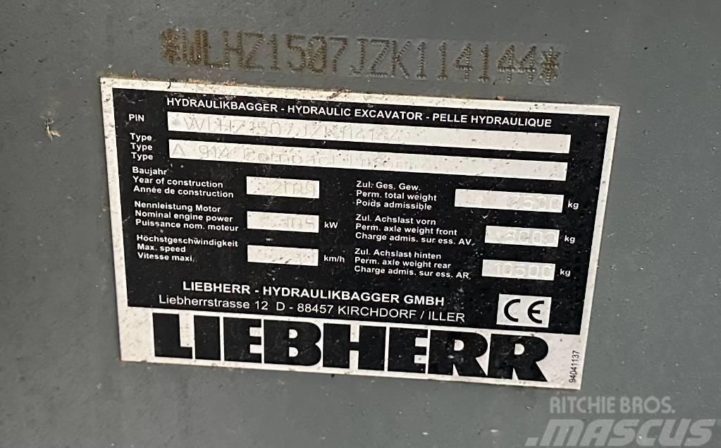 Liebherr A 914 Compact Bagri na kolesih