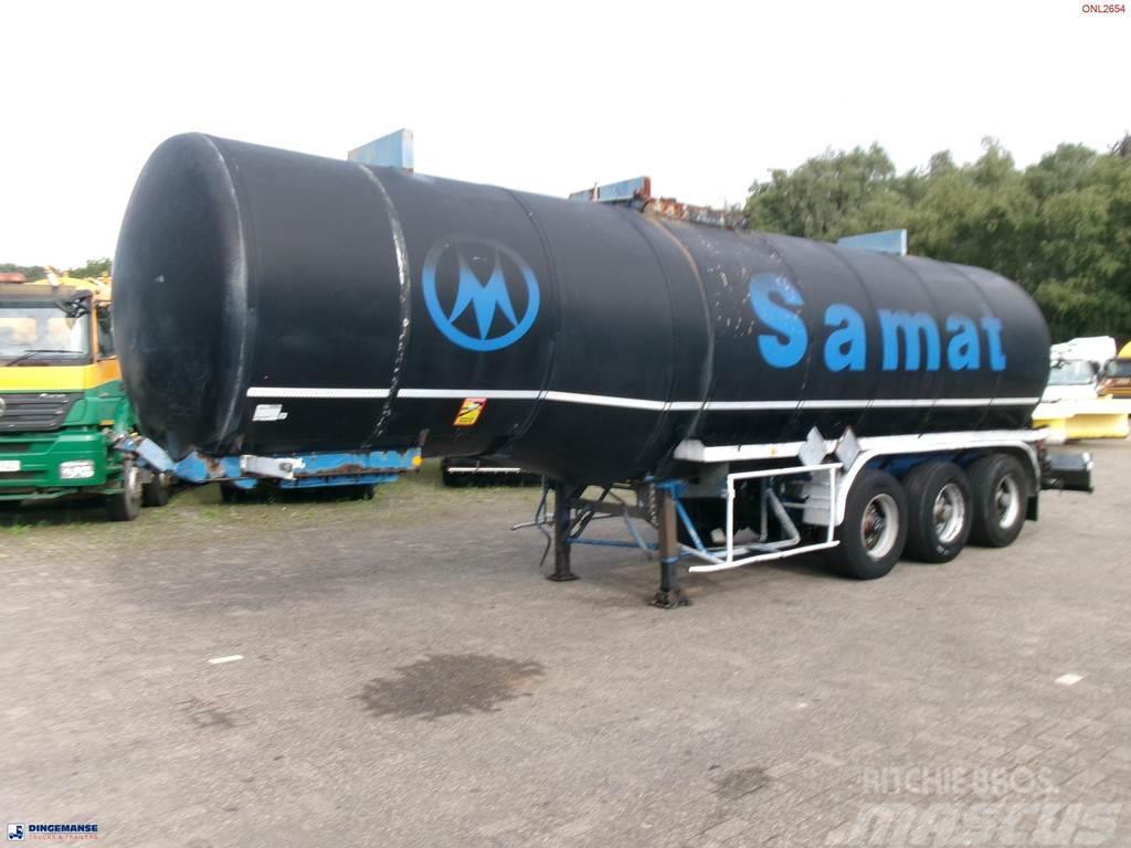 Fruehauf Bitumen tank inox 31 m3 / 1 comp + mixer & engine Polprikolice cisterne