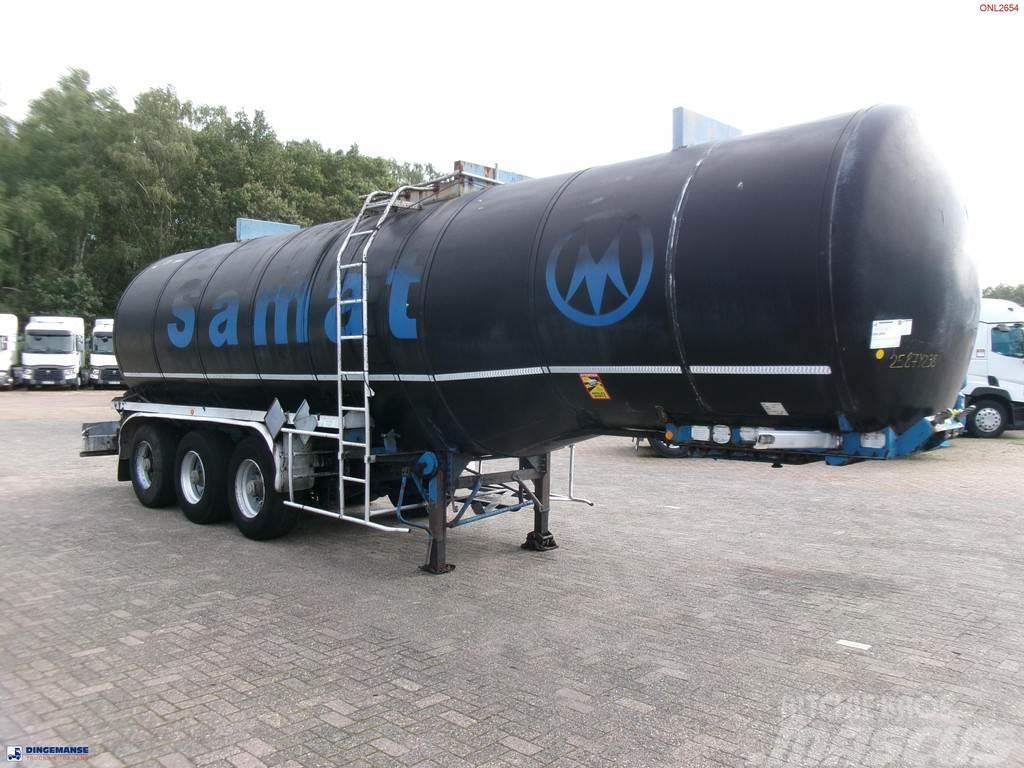 Fruehauf Bitumen tank inox 31 m3 / 1 comp + mixer & engine Polprikolice cisterne