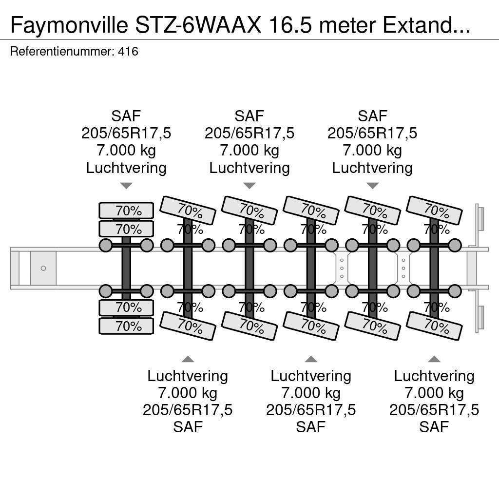 Faymonville STZ-6WAAX 16.5 meter Extandable Powersteering Germ Nizko noseče polprikolice