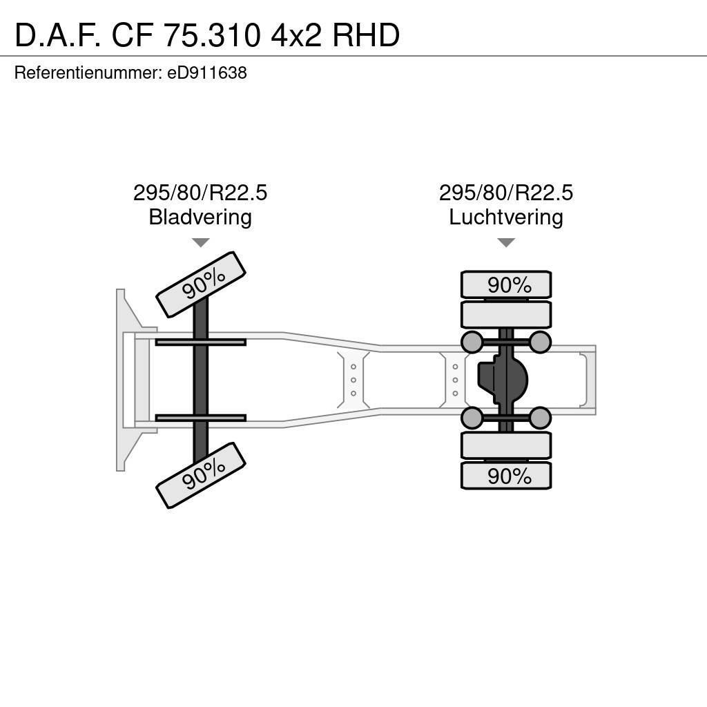 DAF CF 75.310 4x2 RHD Vlačilci