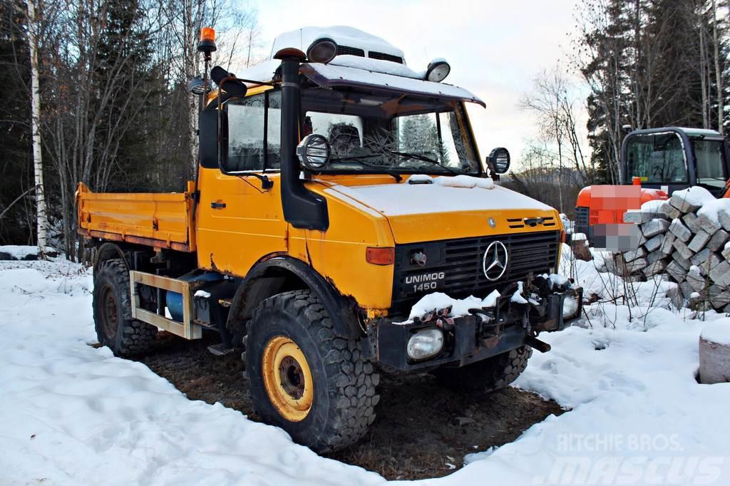 Mercedes-Benz UNIMOG U1450 *4x4 *MANUAL *FULL STEEL *DUMPER *VID Kiper tovornjaki