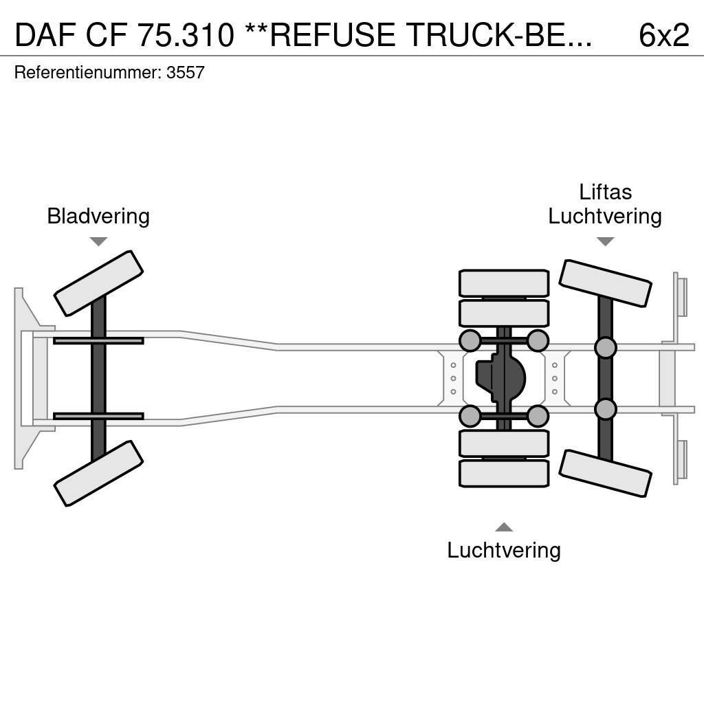 DAF CF 75.310 **REFUSE TRUCK-BENNE ORDURE-EURO 4** Komunalni tovornjaki