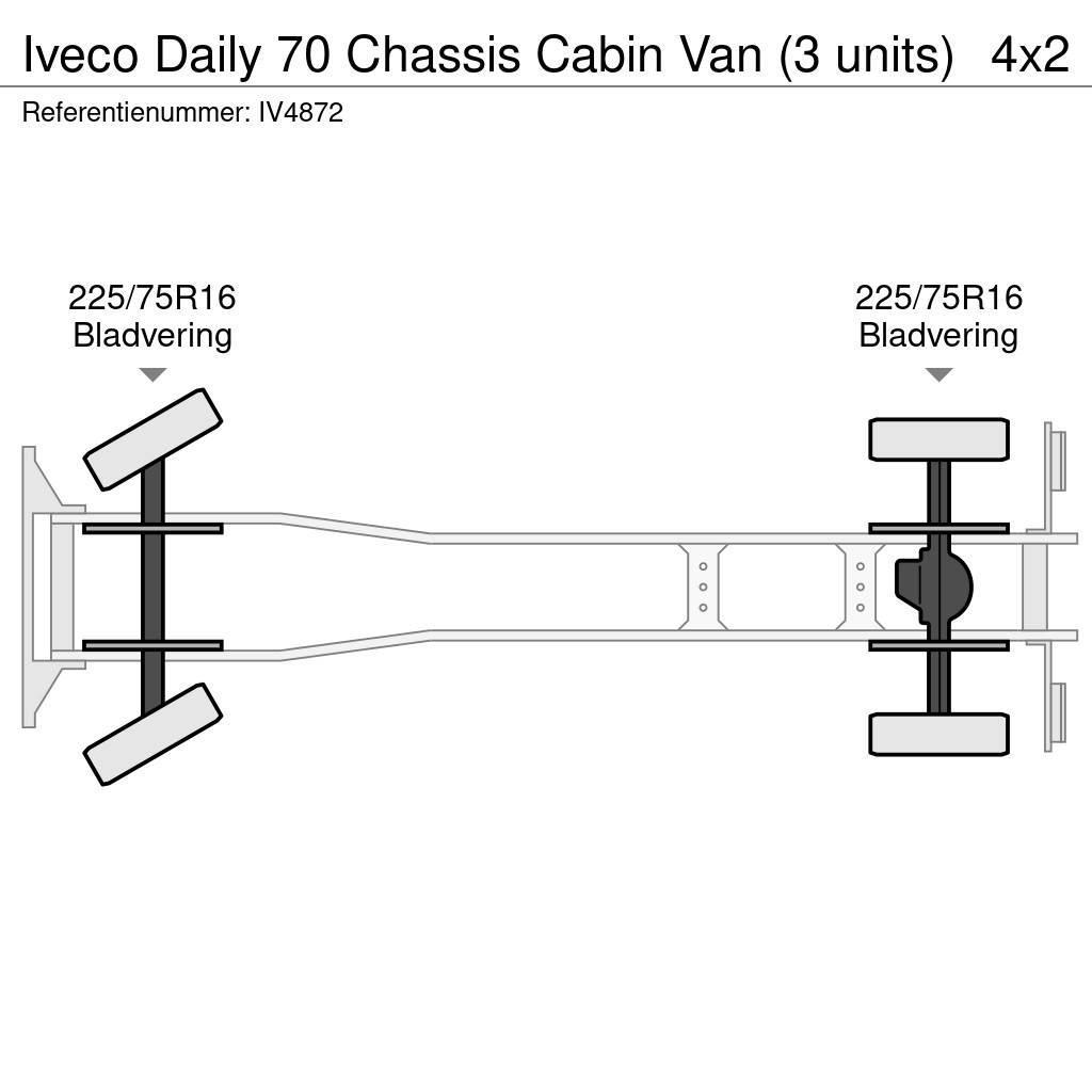 Iveco Daily 70 Chassis Cabin Van (3 units) Tovornjaki-šasije