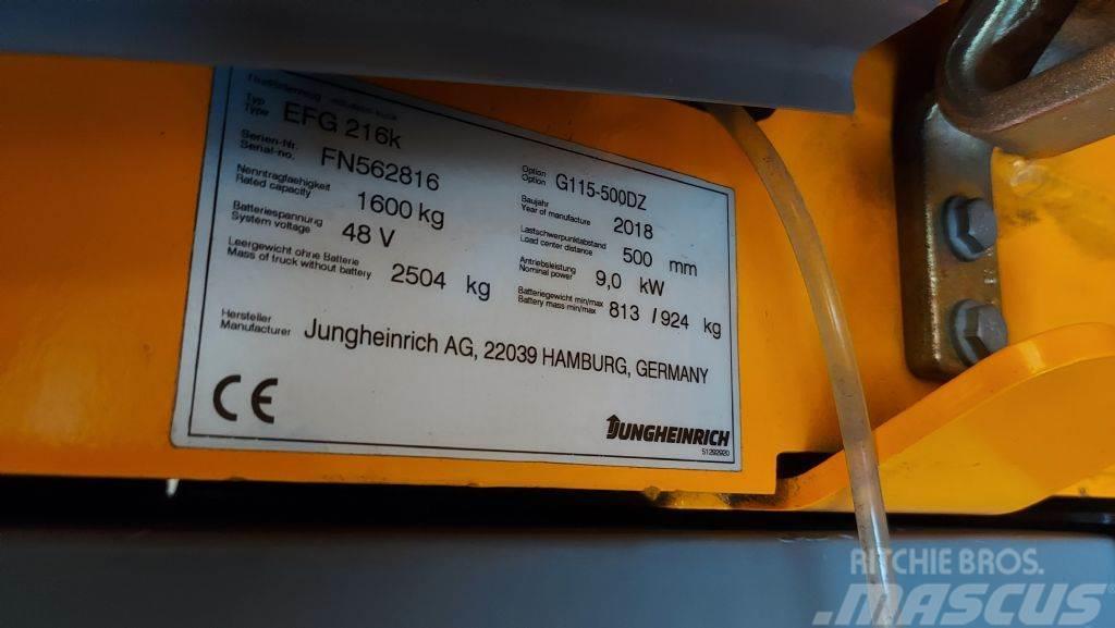Jungheinrich EFG 216 K // SS // ZV // Duplex // HH 5000mm Električni viličarji