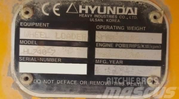 Hyundai HL 740-7 Kolesni nakladalci