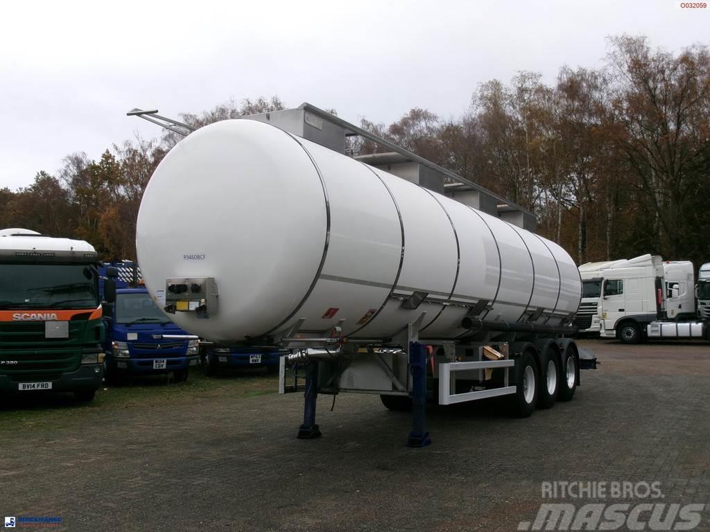  Parcisa Chemical tank inox L4BH 34.3 m3 / 4 comp / Polprikolice cisterne
