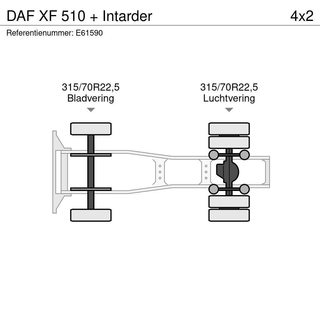 DAF XF 510 + Intarder Vlačilci