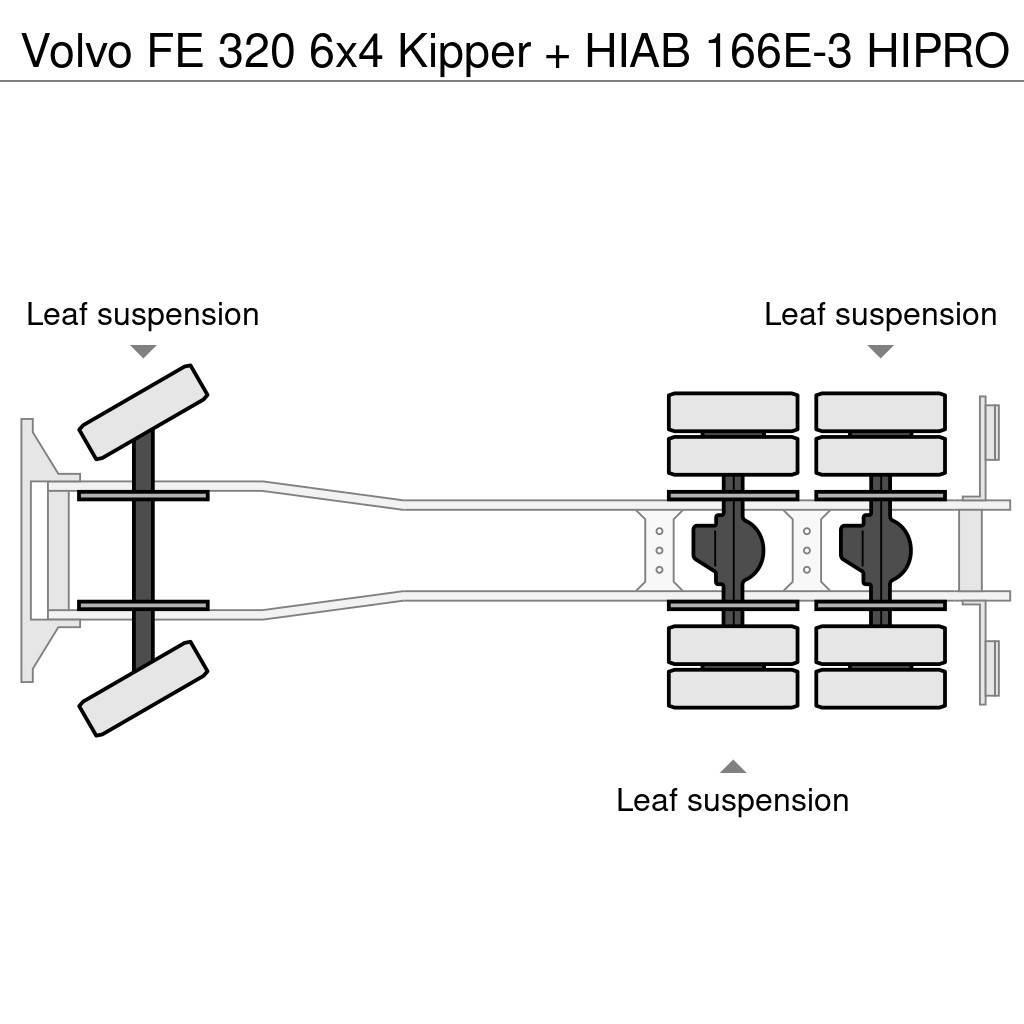 Volvo FE 320 6x4 Kipper + HIAB 166E-3 HIPRO Kiper tovornjaki
