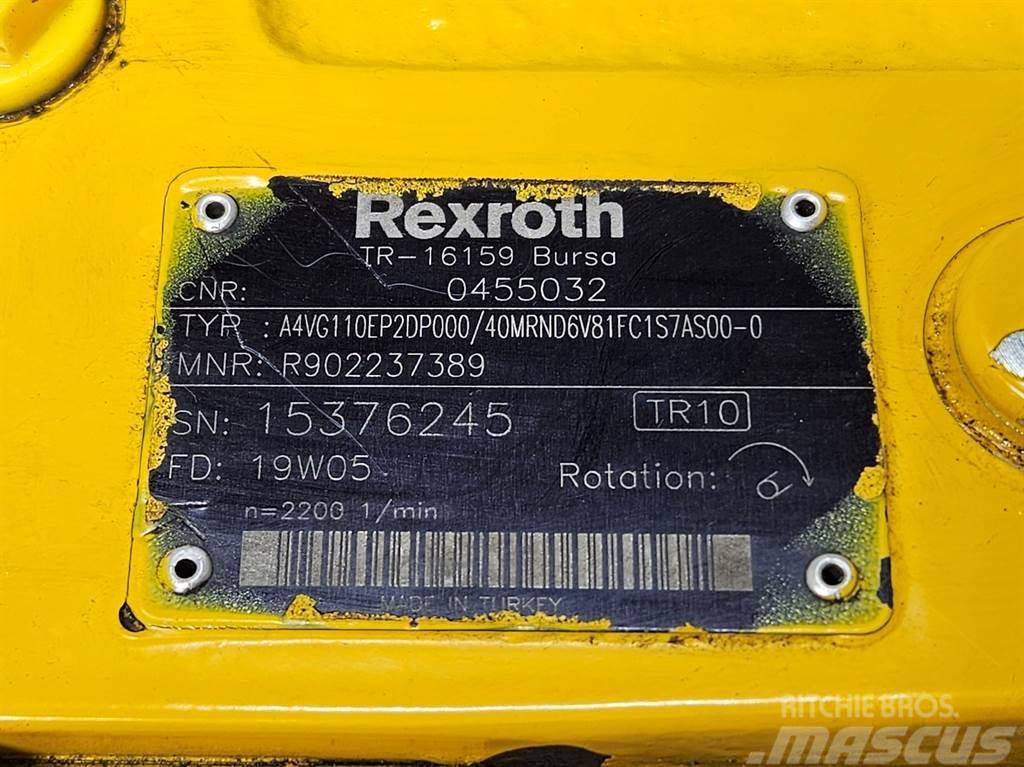 Rexroth A4VG110EP2DP000/40MR-Drive pump/Fahrpumpe/Rijpomp Hidravlika