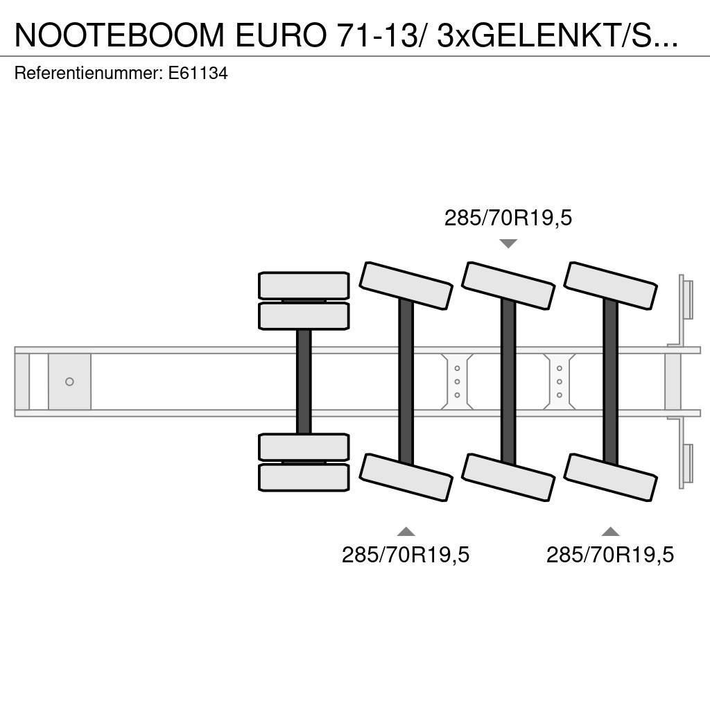 Nooteboom EURO 71-13/ 3xGELENKT/STEERING/DIR. Nizko noseče polprikolice