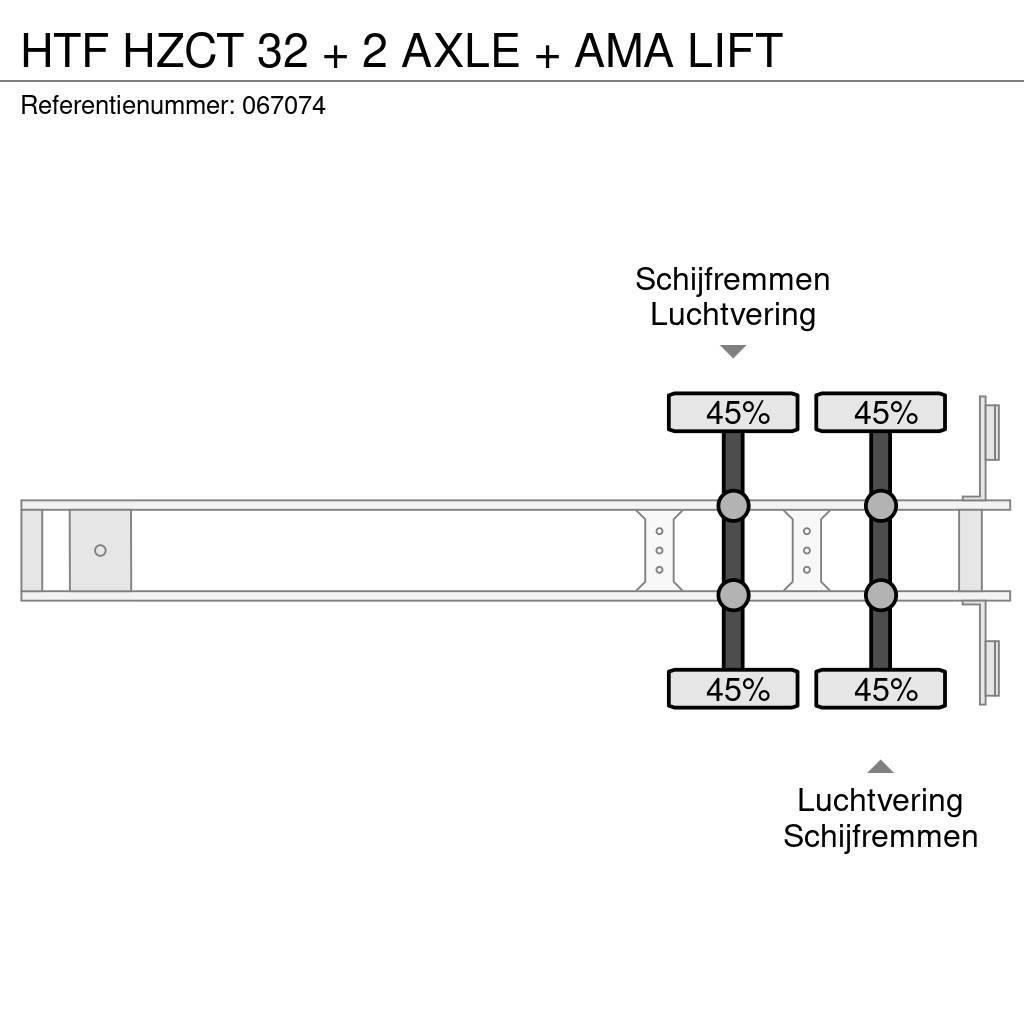 HTF HZCT 32 + 2 AXLE + AMA LIFT Polprikolice zabojniki