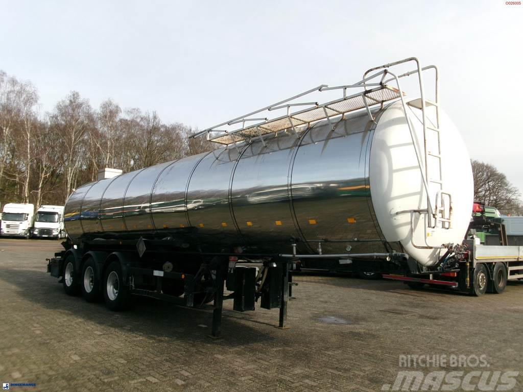 Metalovouga Bitumen / heavy oil tank inox 29 m3 / 1 comp Polprikolice cisterne