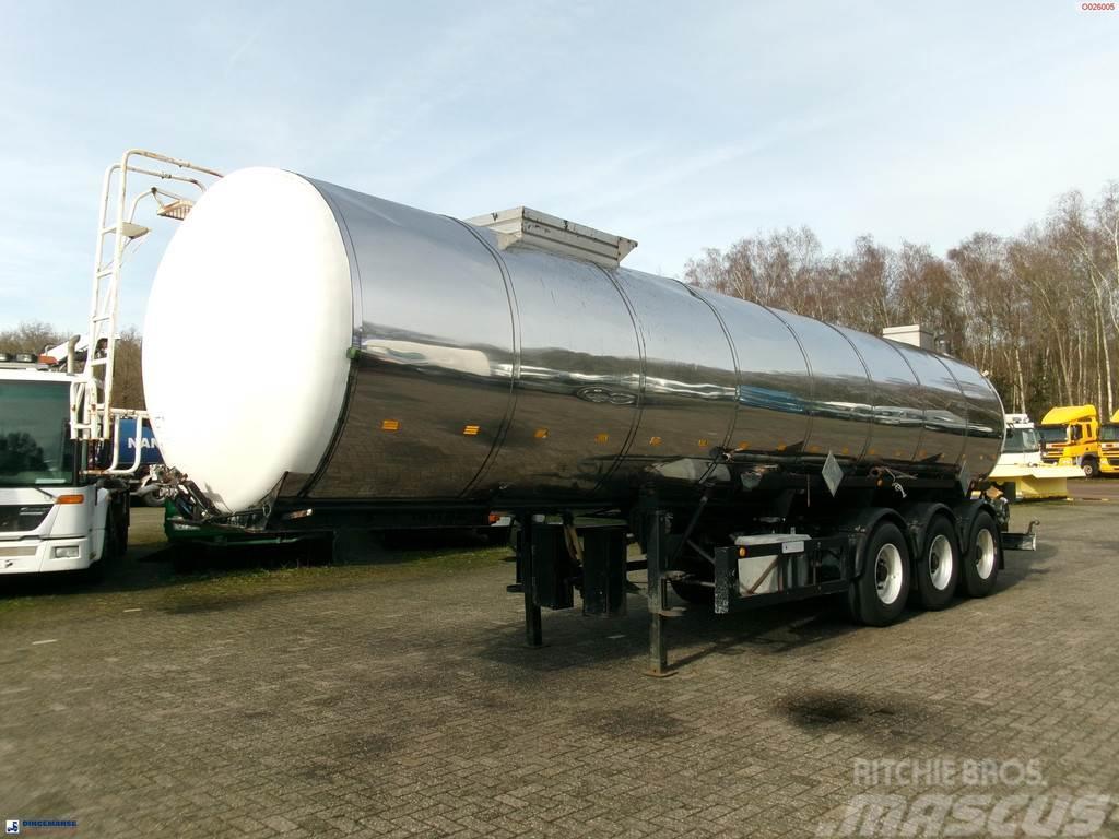 Metalovouga Bitumen / heavy oil tank inox 29 m3 / 1 comp Polprikolice cisterne