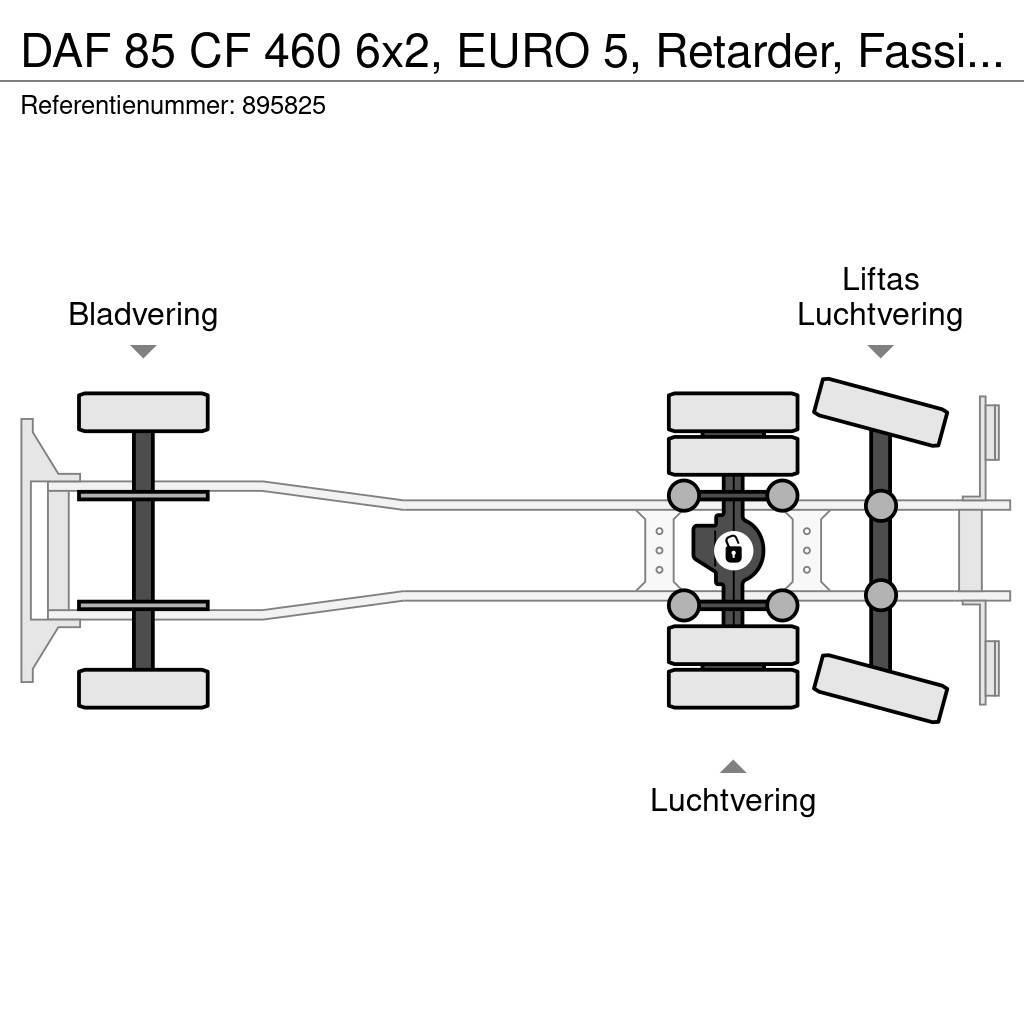 DAF 85 CF 460 6x2, EURO 5, Retarder, Fassi, Remote, Ma Tovornjaki s kesonom/platojem