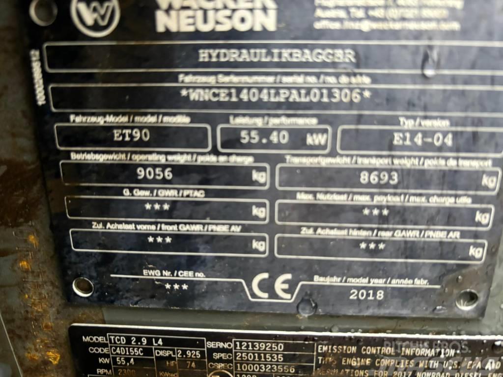 Neuson ET90 *Powertilt Midi bagri 7t – 12t