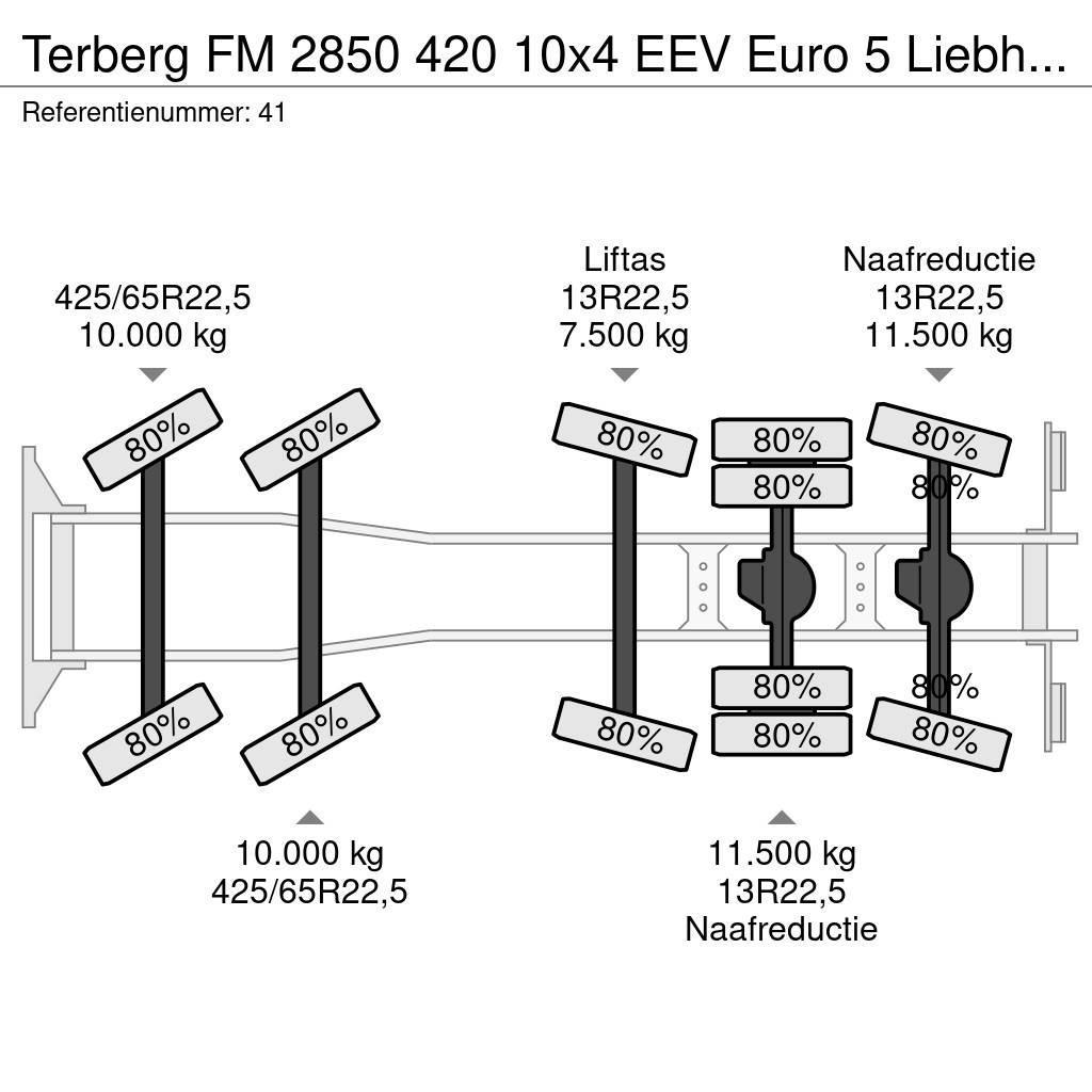 Terberg FM 2850 420 10x4 EEV Euro 5 Liebherr 15 Kub Mixer! Avtomešalci za beton