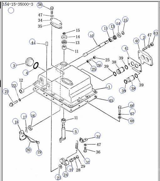 Shantui SD22 transmission control valve 154-15-350004- Menjalnik