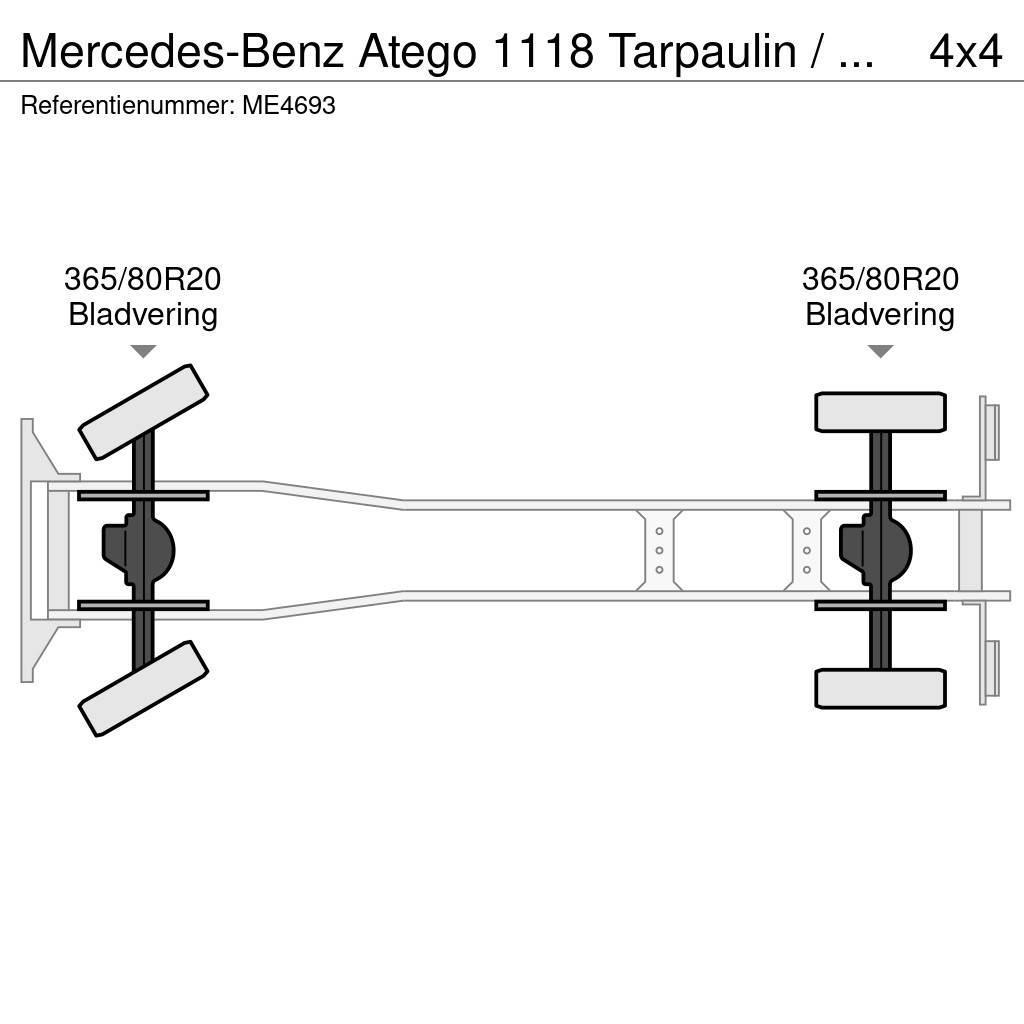 Mercedes-Benz Atego 1118 Tarpaulin / Canvas Box Truck Gasilska vozila