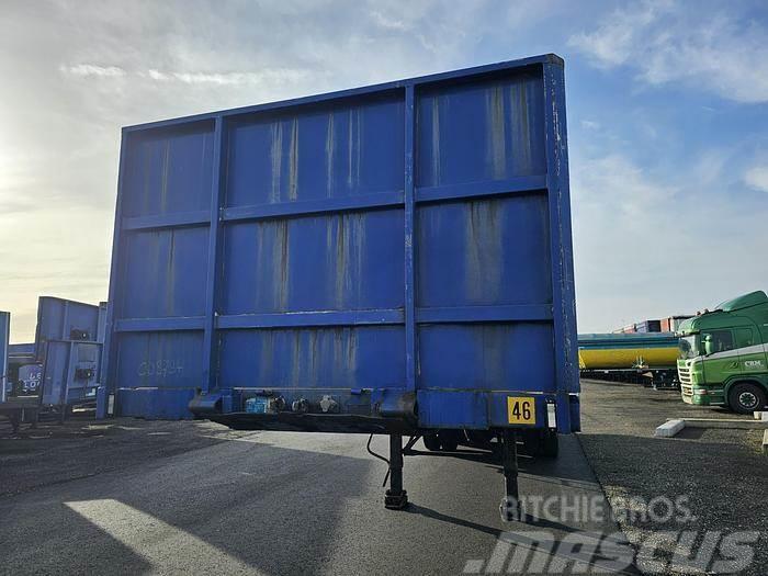 Contar B1828 dls| heavy duty| flatbed trailer with contai Plato/keson polprikolice