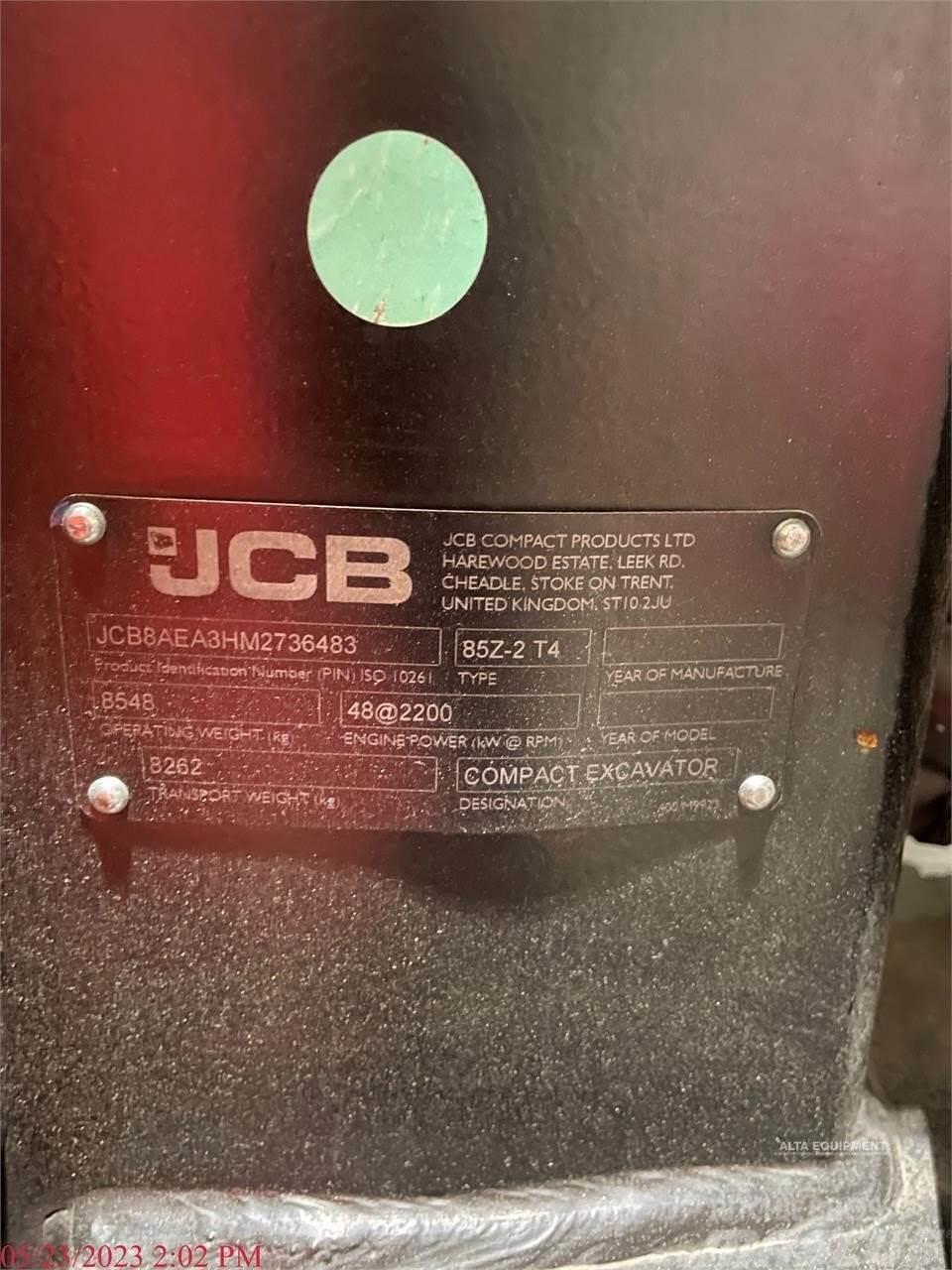 JCB 85Z-2 Bagri goseničarji