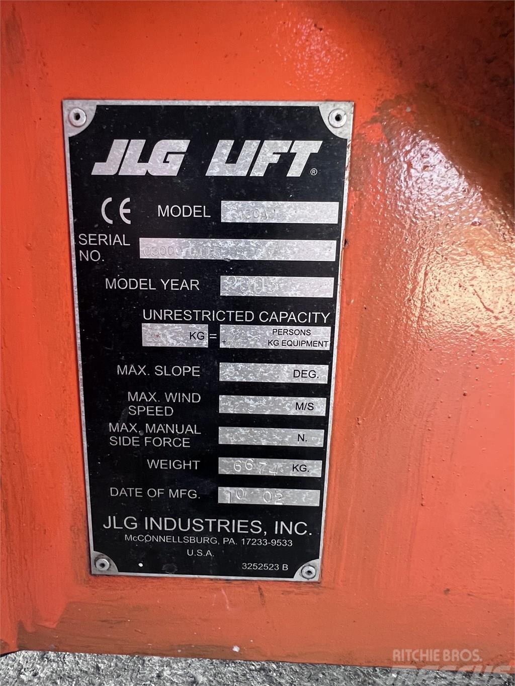 JLG E450 AJ Zglobne dvižne ploščadi