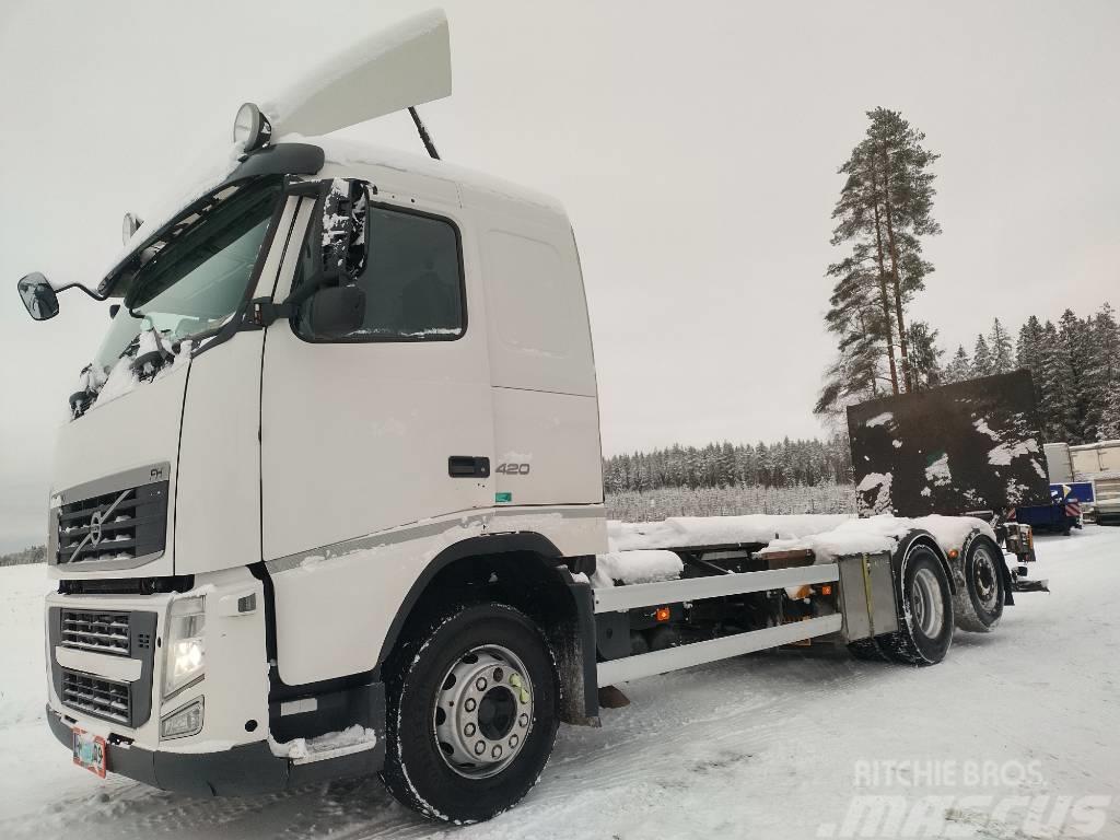 Volvo FH13 6x2 hydr.tasonostolaite,pl-nostin Kontejnerski tovornjaki