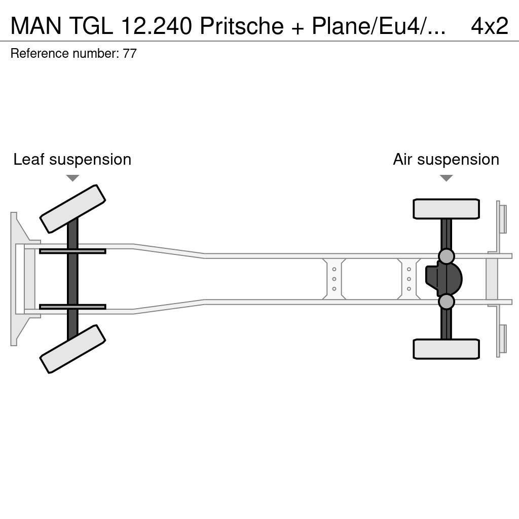 MAN TGL 12.240 Pritsche + Plane/Eu4/LBW Tovornjaki s ponjavo