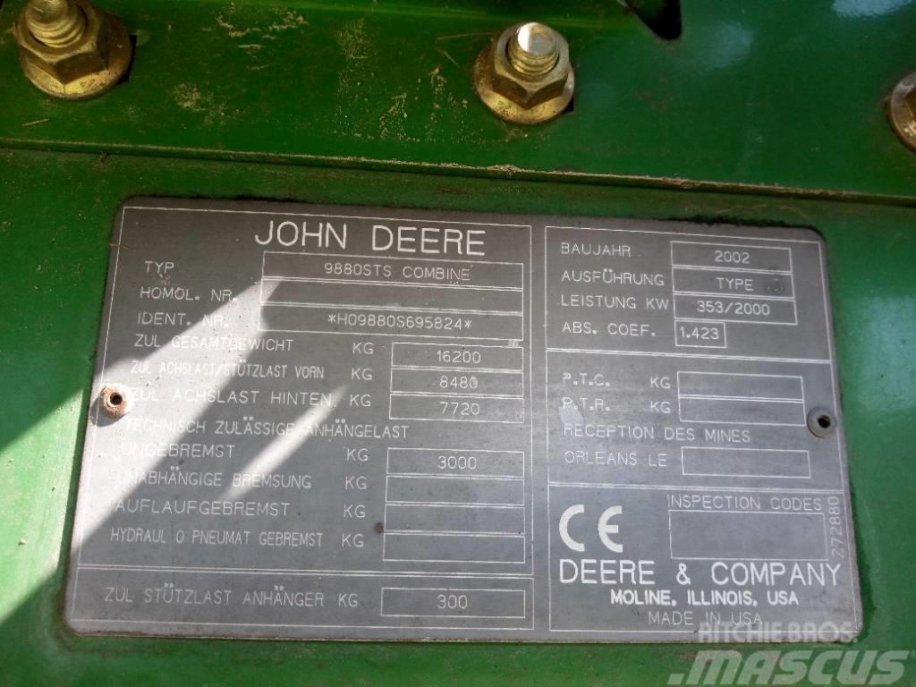 John Deere 9880 STS Kombajni