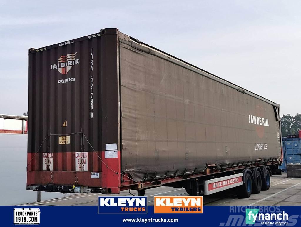  Hertoghs O3 WITH CONTAINER curtain container Kontejnerske polprikolice