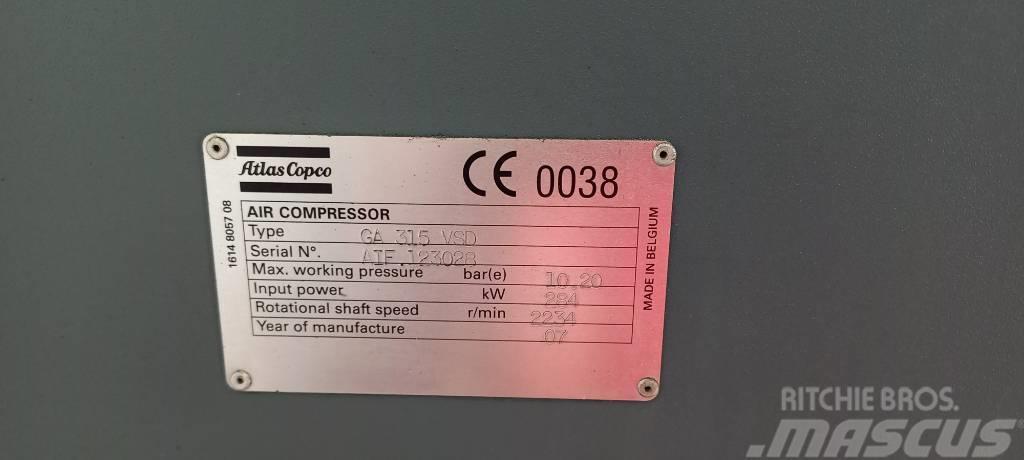 Atlas Copco GA 315 VSD Kompresorji